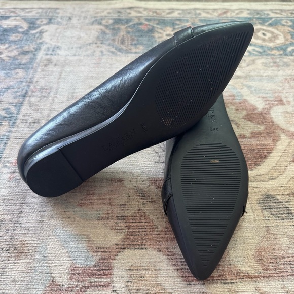 Lauren Ralph Lauren Black Pointed-Toe Flats - Picture 4 of 5